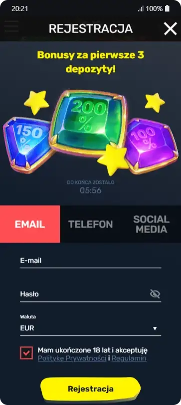 Slottyway APK proces rejestracji konta